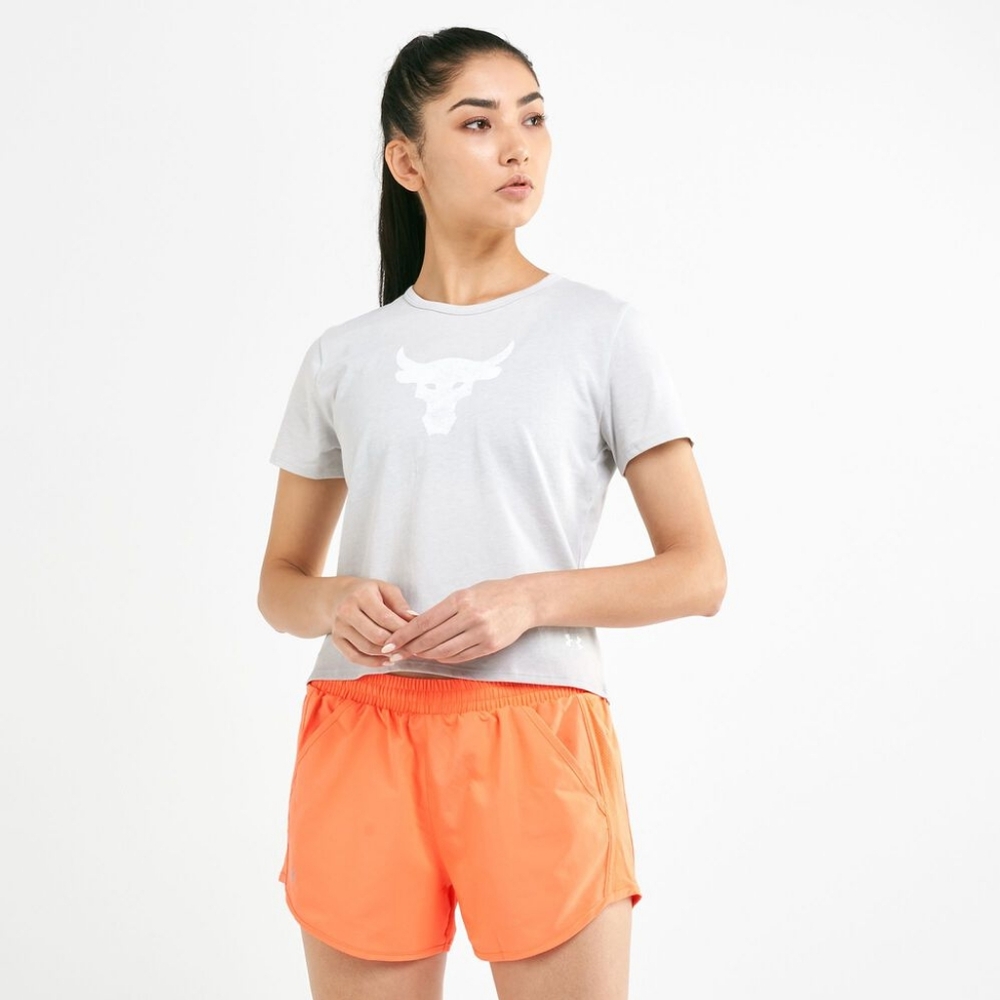 Under Armour Project Rock Bull Graphic Crop T Shirt